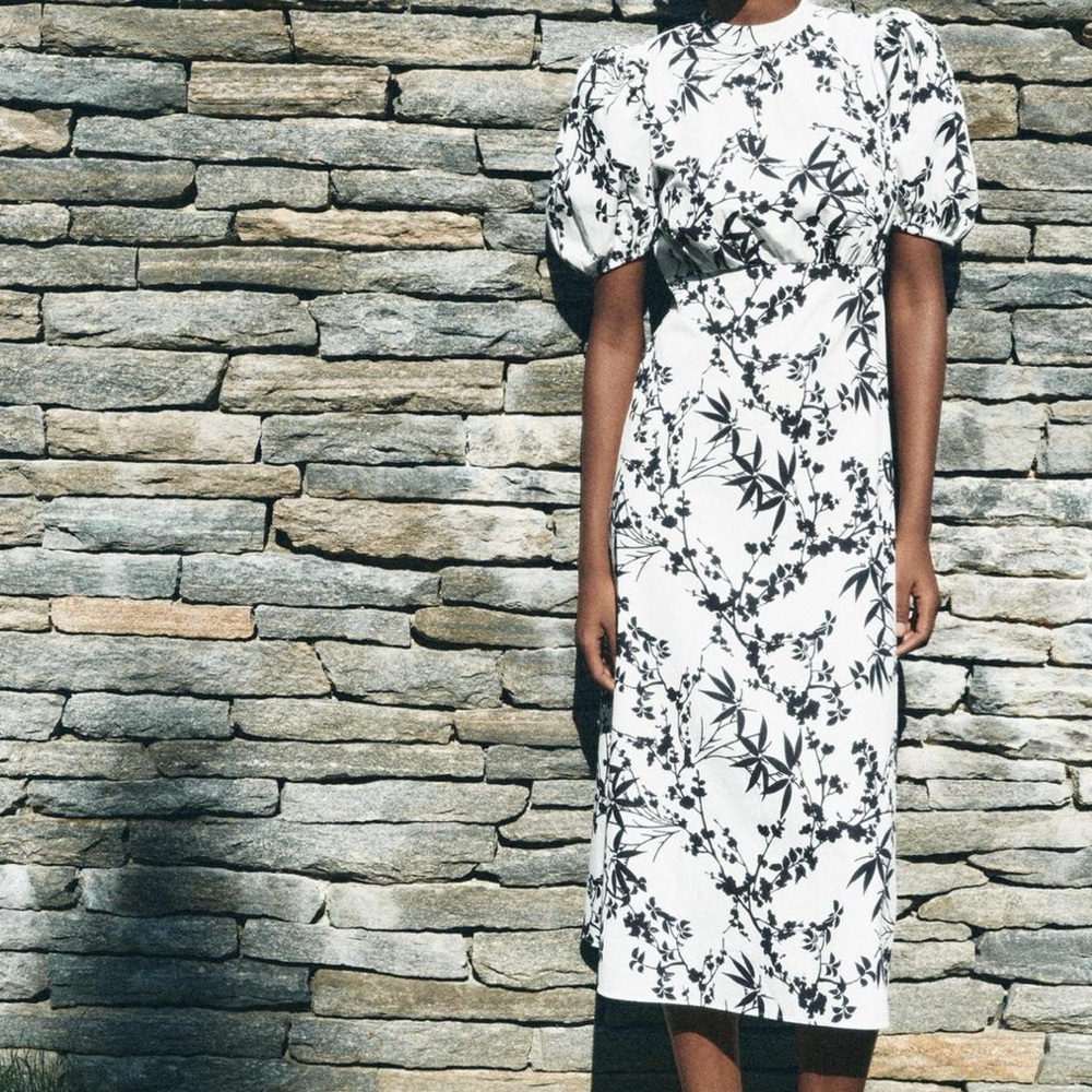 Long printed dress